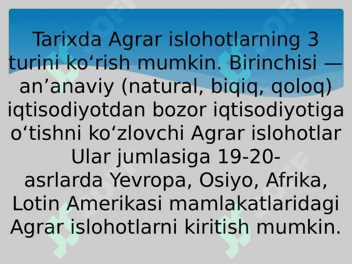 Davlatning agrar siyosati 3