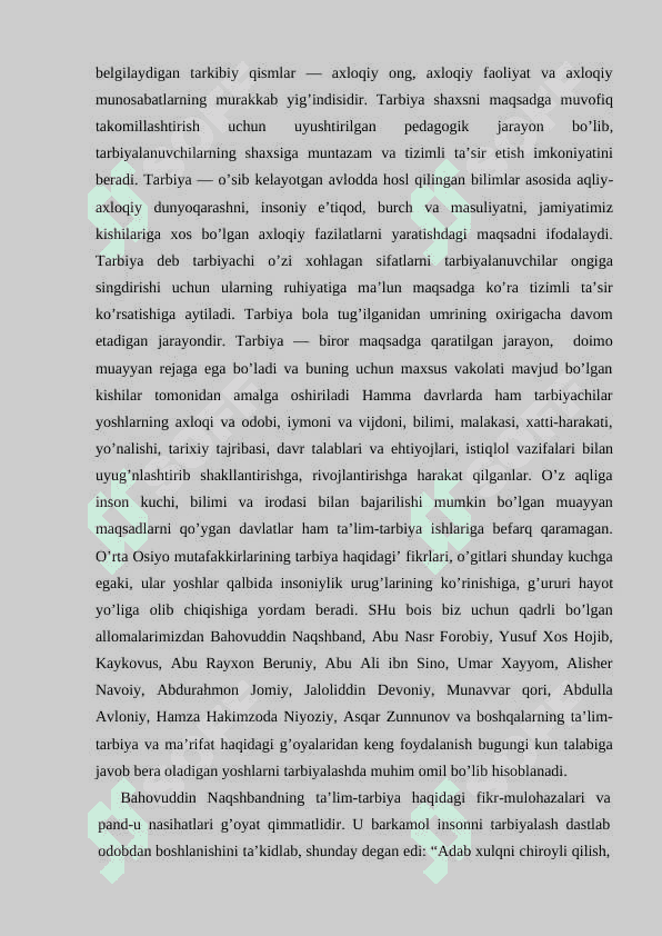 MILLIY TARBIYANING MAZMUNI VA MOHIYATI 6
