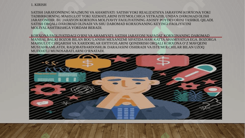 Sotish (Realizatsiya) Jarayonining hisobi 3