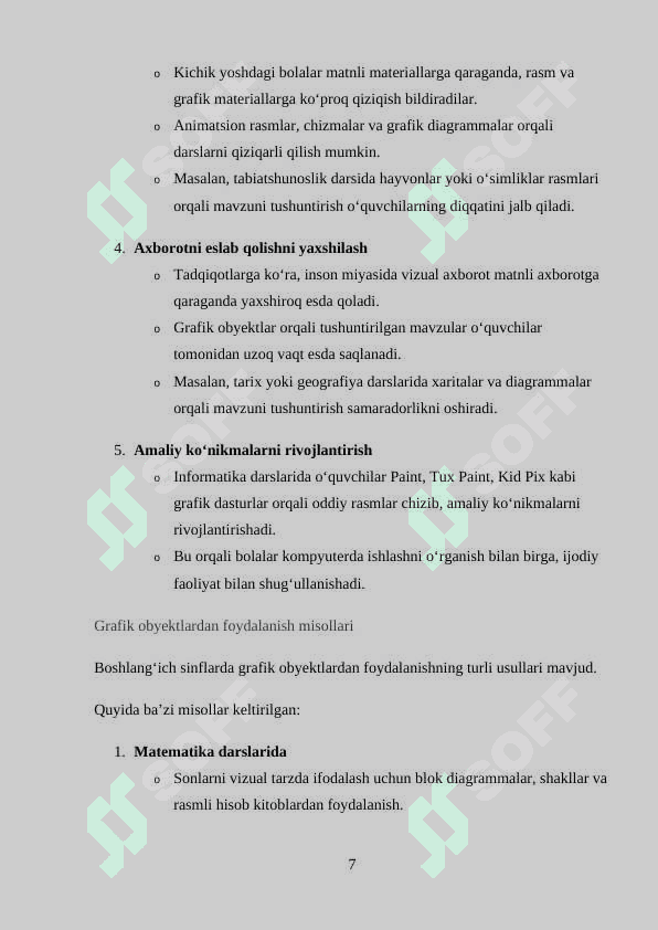 GRAFIK KO‘RINISHDAGI OBYEKTLAR USTIDA ISHLASH 7
