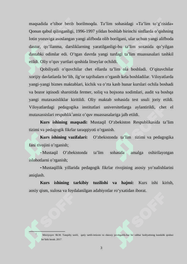 Mustaqil O‘zbekistonda ta’lim sohasida amalga oshirilayotgan islohotlar 3
