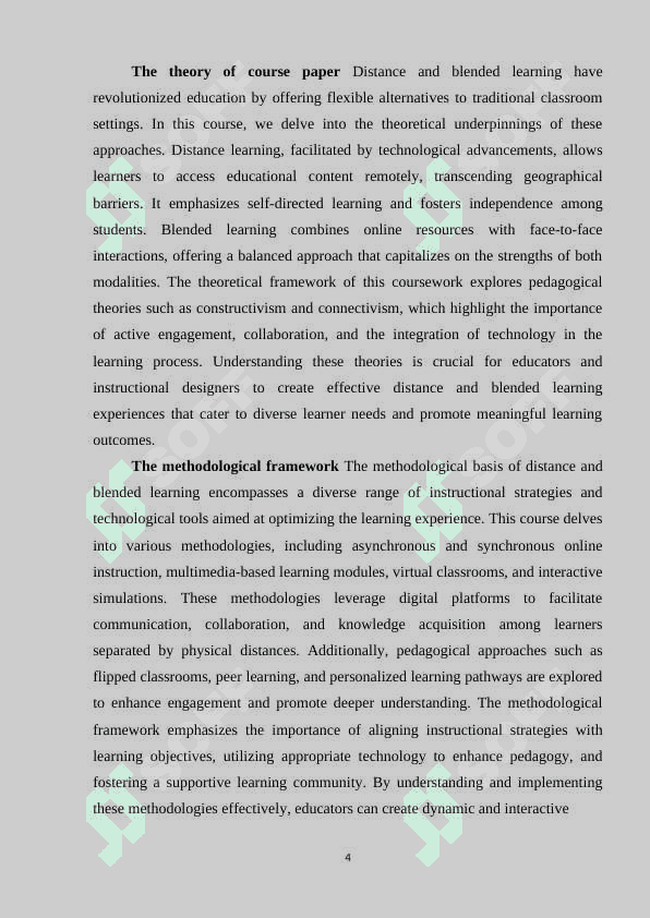DISTANCE AND BLENDED LEARNING 4