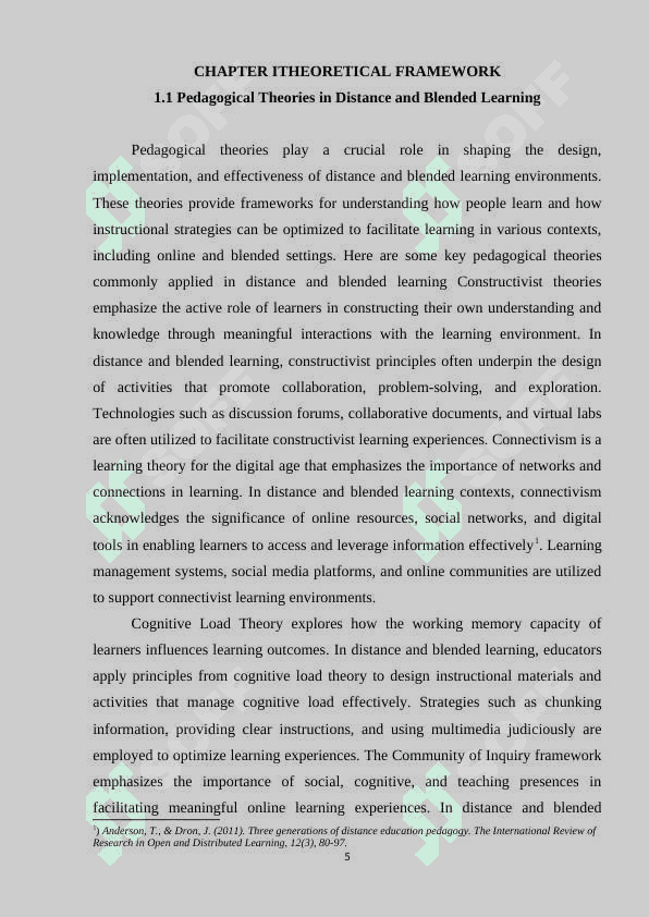 DISTANCE AND BLENDED LEARNING 5