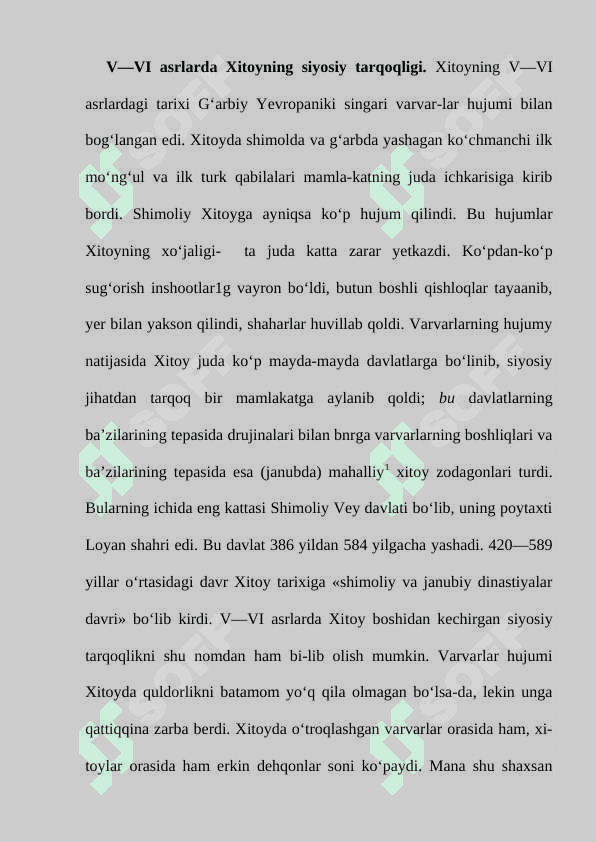 Ilk o‘rta asrlarda Xitoy 2