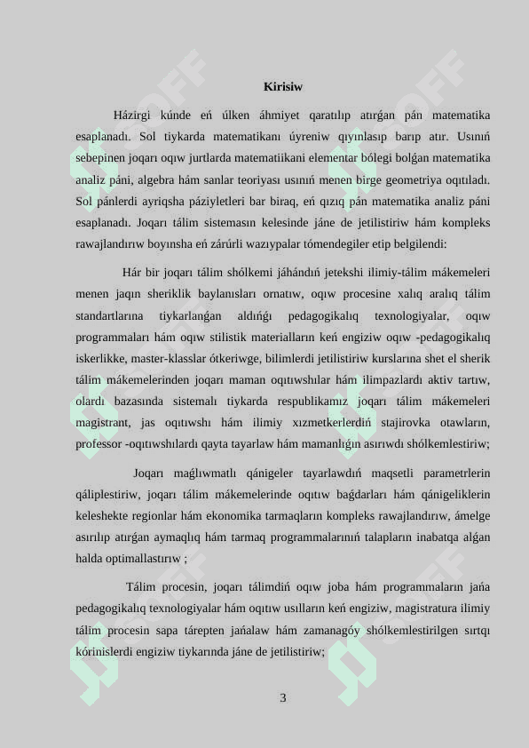 Trigonometriyalıq úsh jaqlıq hám sferalıq úshmúyeshlik 3