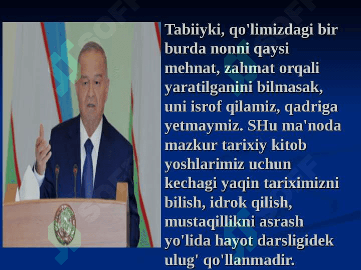 O’ZBEKISTON MUSTAQILLIKKA ERISHISH OSTONASIDA . 7