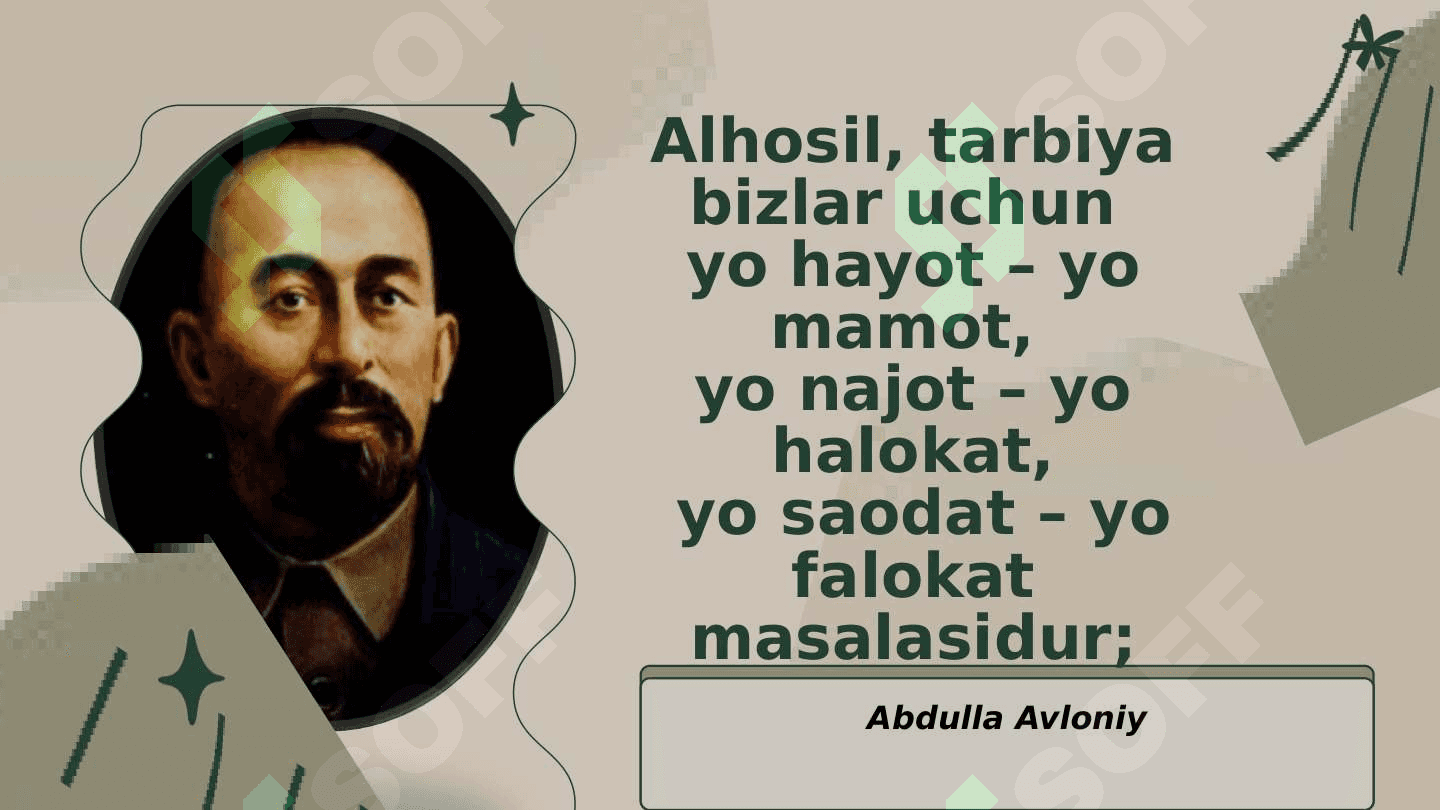 Tarbiya jarayonining mohiyati va mazmuni. 2