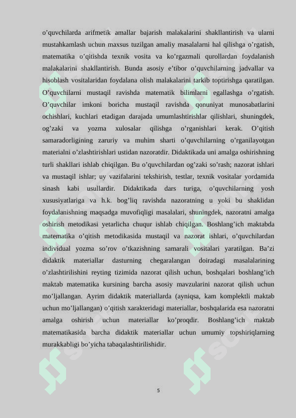 BOSHLANG’ICH SINFLARDA MATEMATIKA FANINI NOAN’ANAVIY USULDA O’QITISH 4