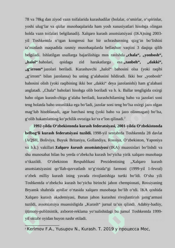 KURASH SPORT TURINING UMUMIY QOIDALARI VA ATAMALARI 7