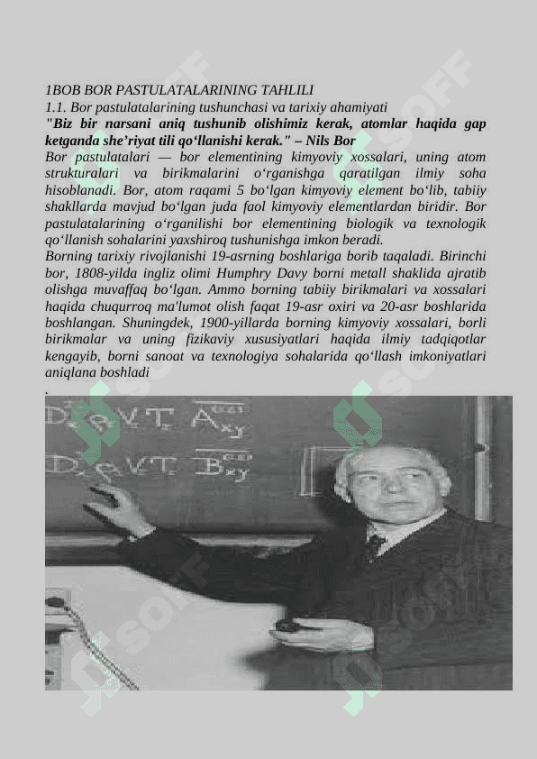 BOR PASTULATALARI VA VODOROD ATOMINING TUZILISHINI TAHLILIY URGANISH 3