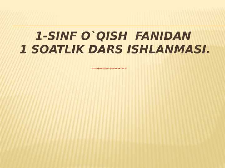 Anvar Obidjon “Bekinmachoq” she`ri