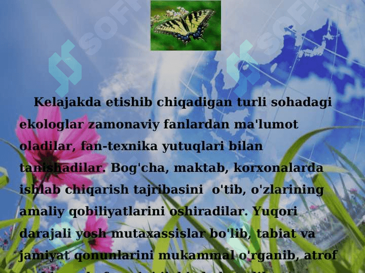 O'QUVCHILARGA TABIATNI E'ZOZLASHGA O'RGANISH 6