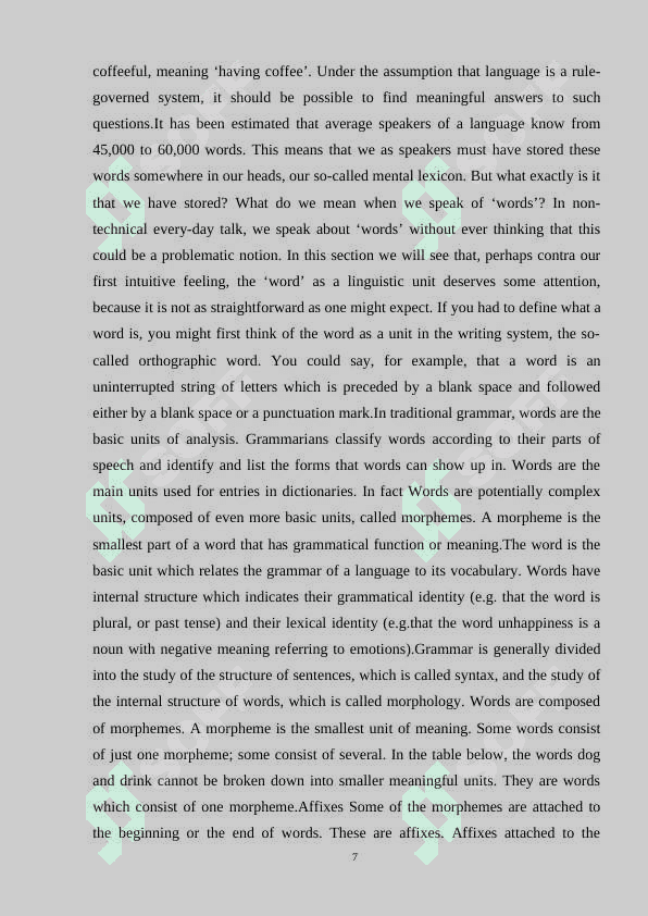 The structure and formation of words 6