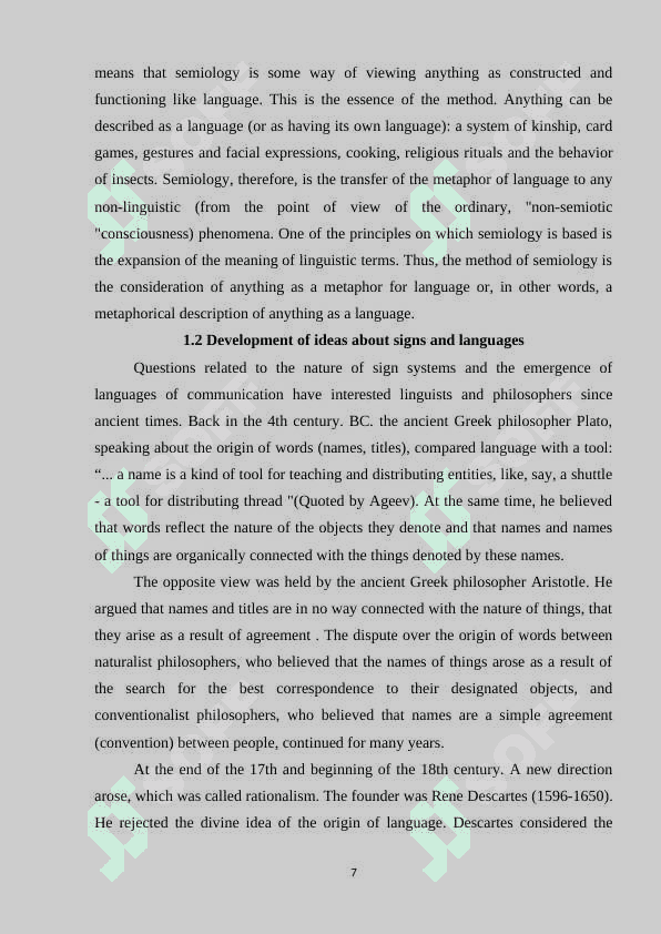 Semiology types of meaning 6