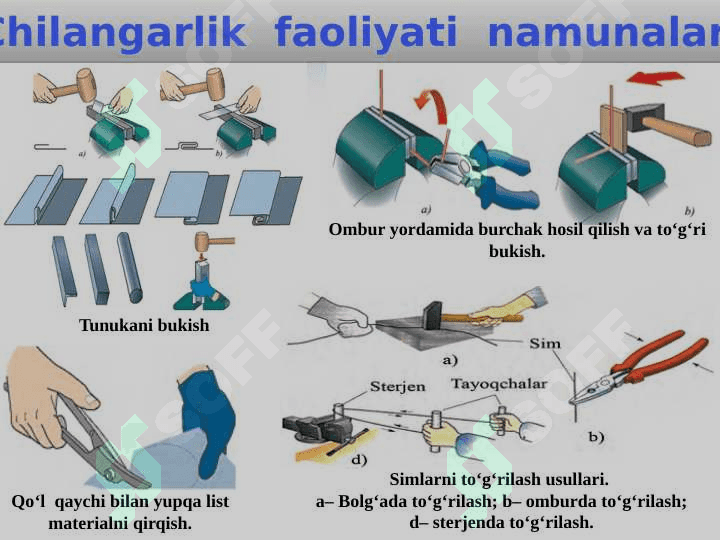 Chilangarlik o’quv ustaxonasida xavfsizlik texnikasi  va sanitariya gigiena talablari 3