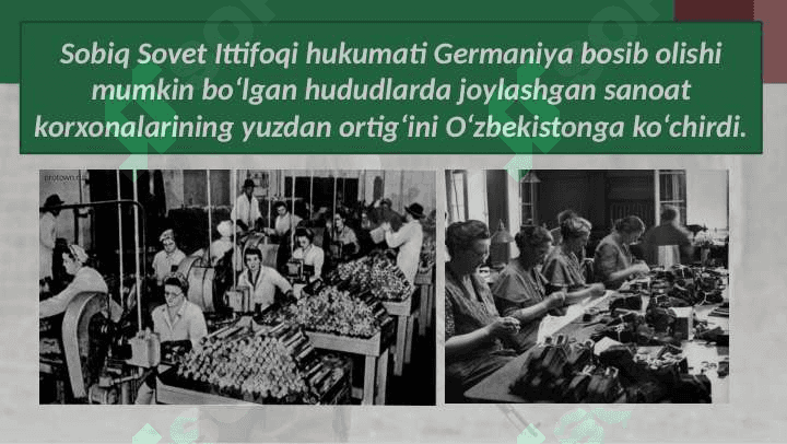 GITLER GERMANIYASI USTIDAN QOZONILGAN G`ALABAGA O`ZBEKISTONNING QO`SHGAN HISSASI 4