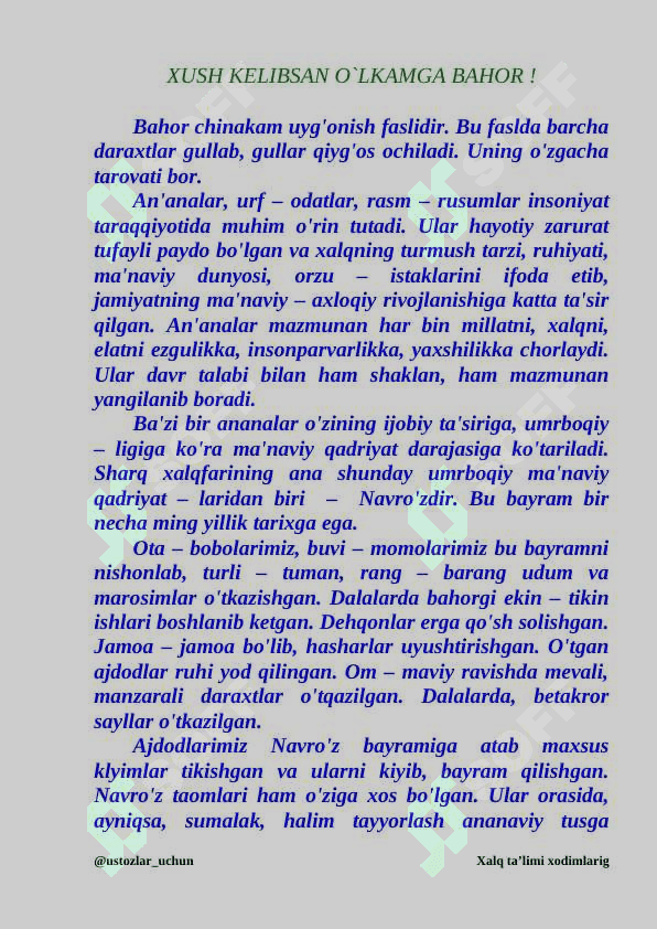 Navro'z tadbir ssenariysi 7