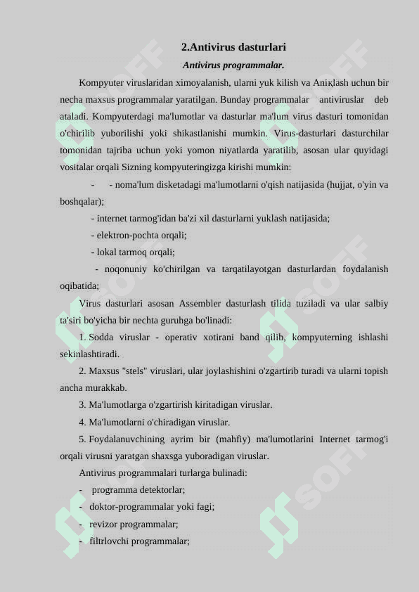 Antivirus dasturlari 7