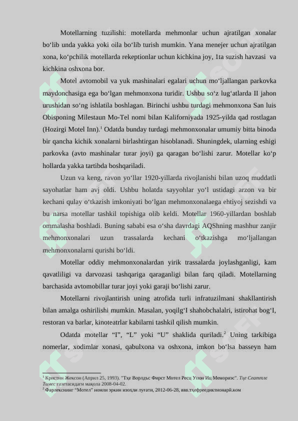Motel joylashtirish vositasi 3