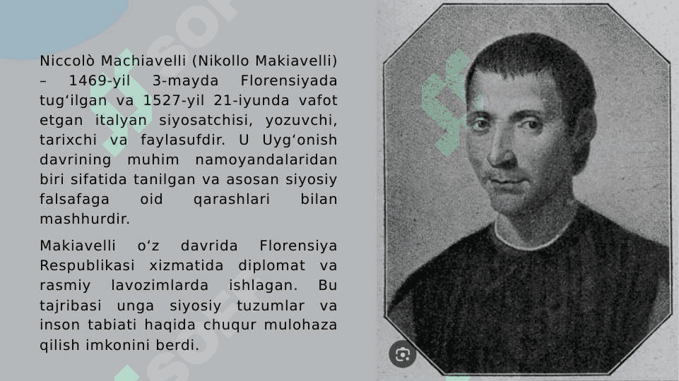 Nikolay Makavellining Hukumdor asari 3