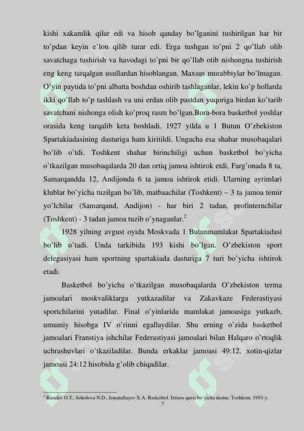 BASKETBOL MUSOBAQA QOIDALARI VA HAKAMLIK 7