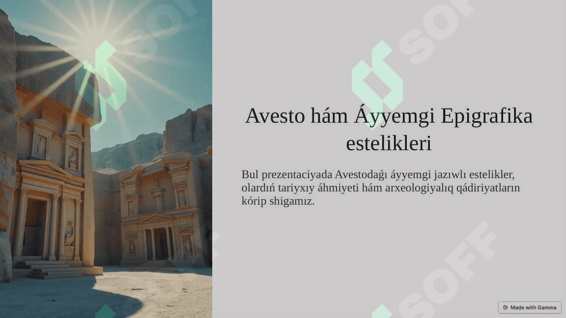 Avesto, Bihustun Persepoldaǵı jazıwları áyyemgi epigrafika esteligi retinde 2