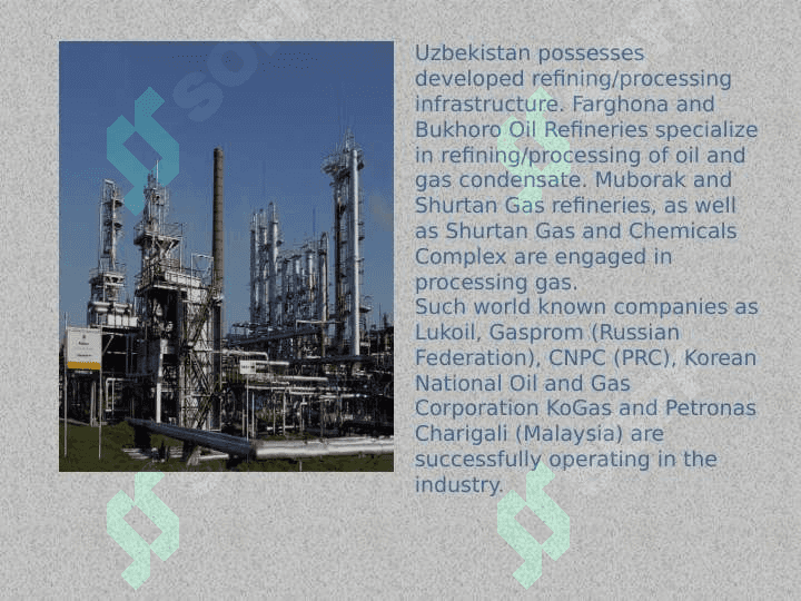 Oil and gas industry of Uzbekistan during the gears of independence Uzbekistan 7