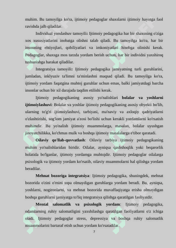 Ijtimoiy pedagogning kasbiy faoliyati 7