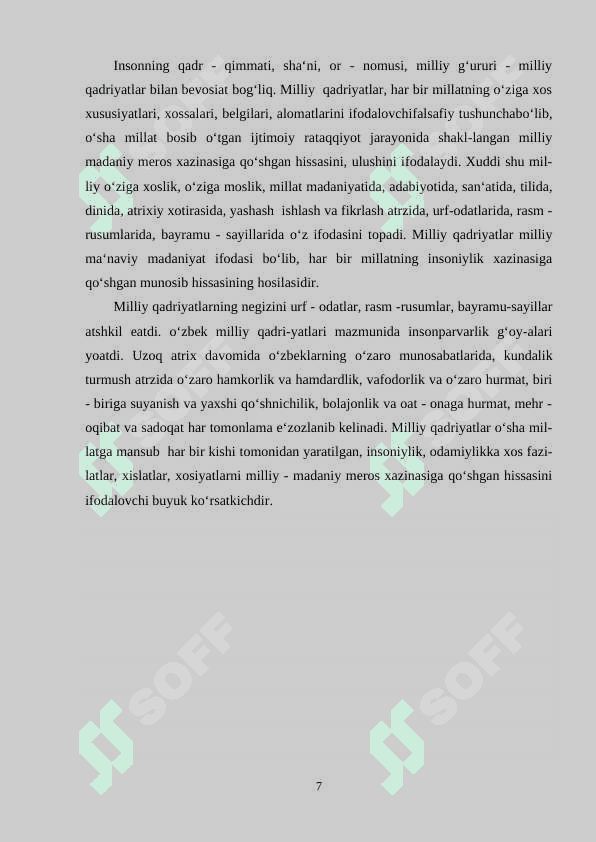Etika va qadriyatlar, manbalari va qadriyat turlari 7