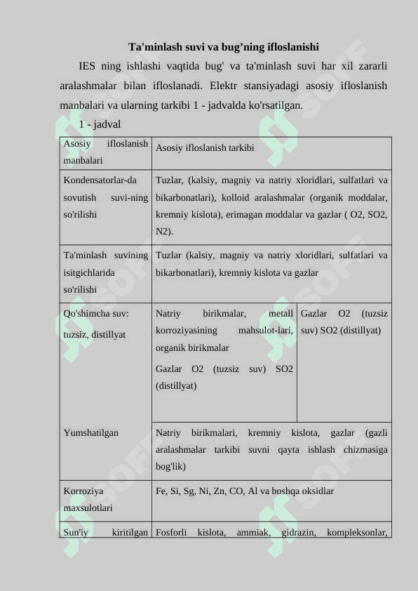 Barabanli qozonda pog’onali bug’lantirirish,  bug’ni yuvish k 3