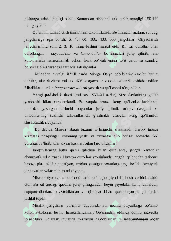 Misr va Mesopotamiya harbiy san'atdir 4