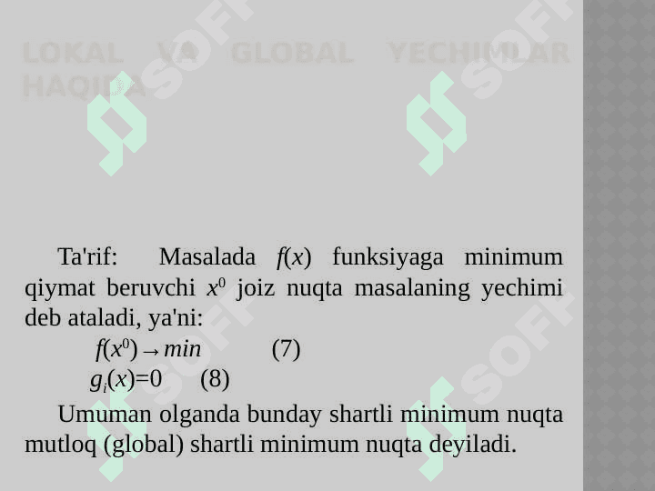 chiziqsiz programmalashtirish 6