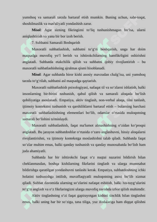 Maxoratli suhbatlashish psixologiyasi 4