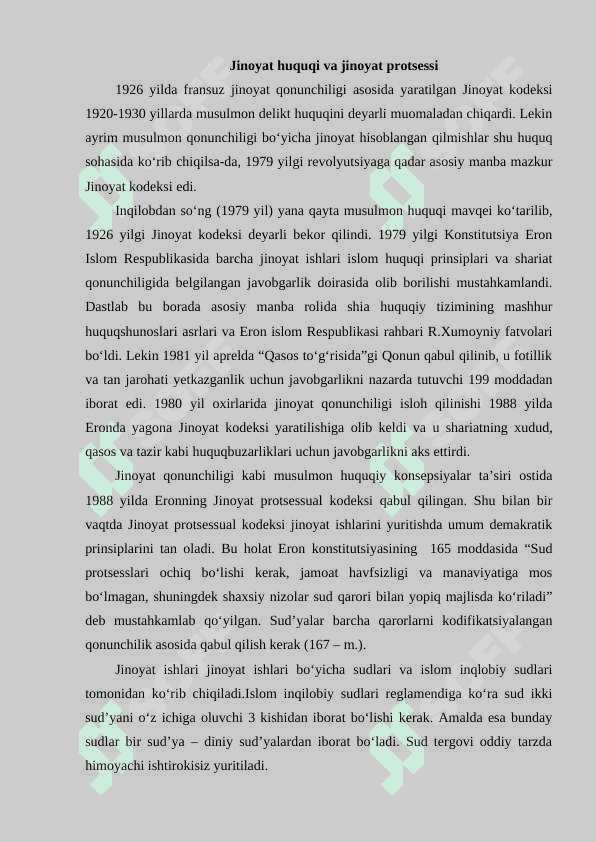 Jinoyat huquqi va jinoyat protsessi K 3
