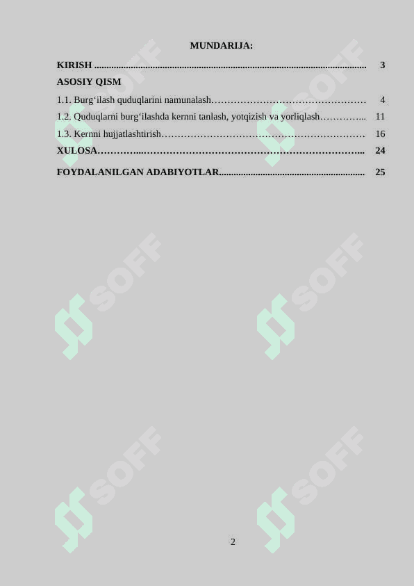 Kern materiallarini o'rganishning ahamiyati 2