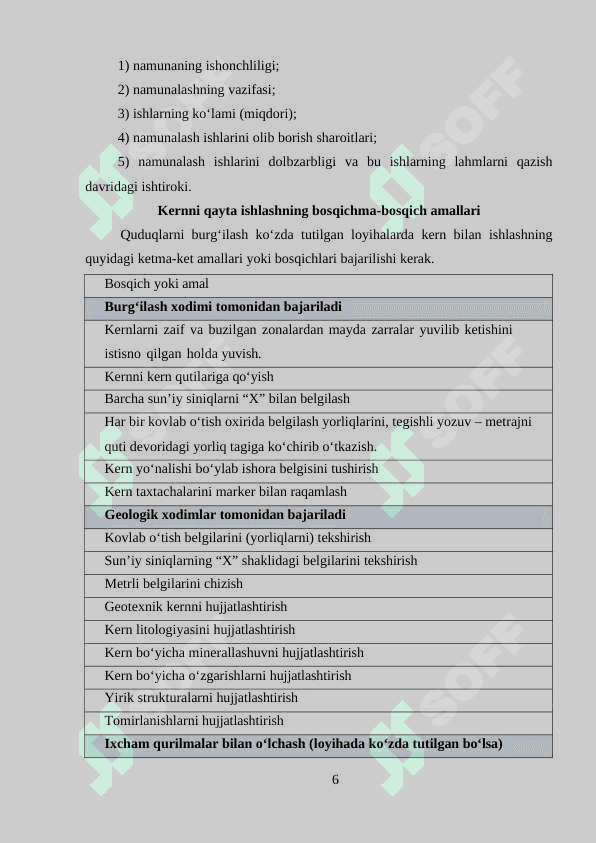Kern materiallarini o'rganishning ahamiyati 6