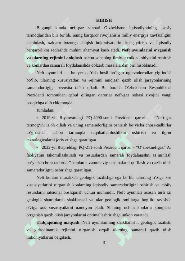 Neft uyumlarini rejimini aniqlash 3
