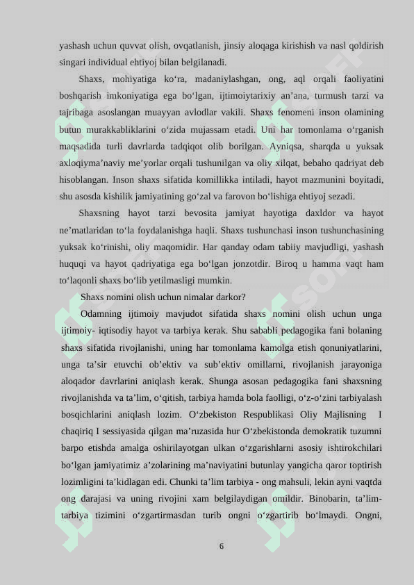 O‘z-o‘zini kamol toptirish motivlari 6