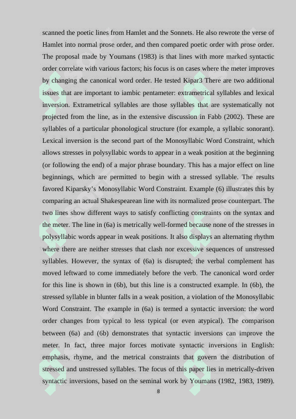 INVERSIONS IN MODERN ENGLISH. 8