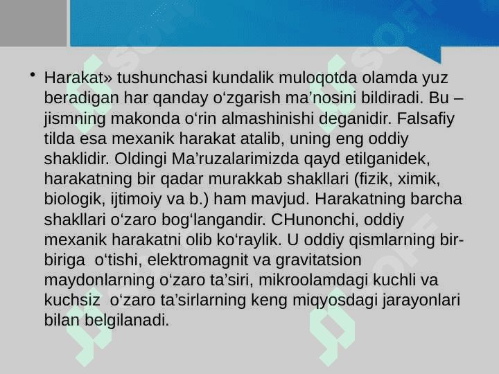 FALSAFANING RIVOJLANISH NAZARIYASI.DIALEKTIKA. 4