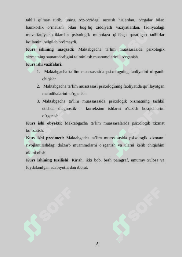Maktabgacha ta’lim muassasasida psixolog faoliyati 6