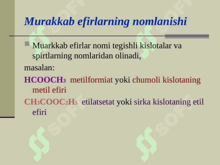 Murakkab efirlar 4