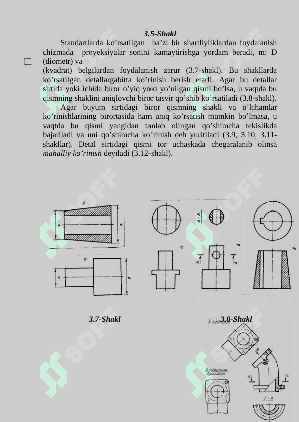 Ko’rinish. Qirqim va kesimlar 4