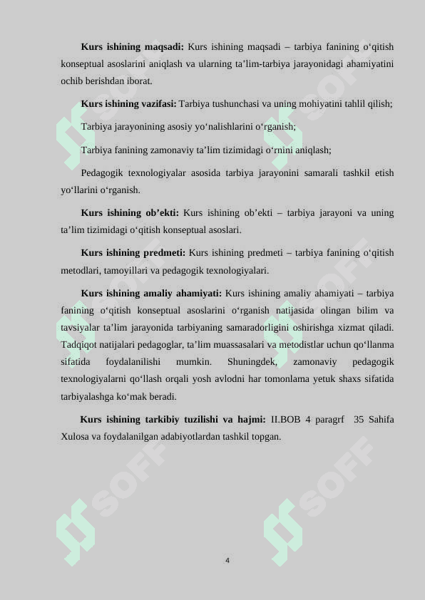 TARBIYA FANINING O'QITISHNING KONSEPTUAL ASOSLARI 4