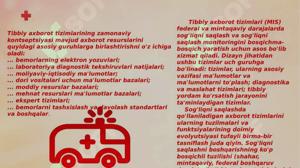 BEMOR’’ AXBOROT TIZMIDAN FOYDALANISH 5