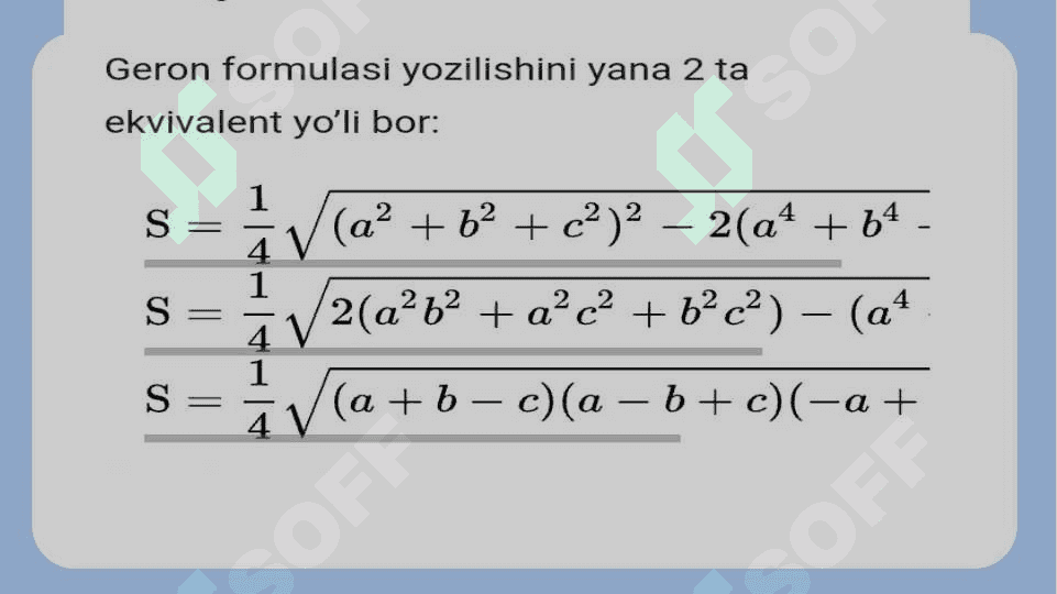 Figuralar yuzasini topishga doir masalalar 7