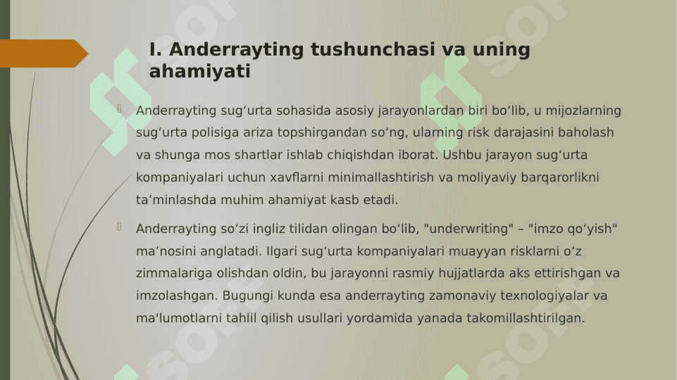 Hayotni sug'urtalashda anderrayting 4