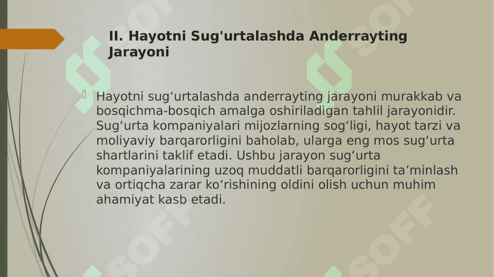 Hayotni sug'urtalashda anderrayting 7