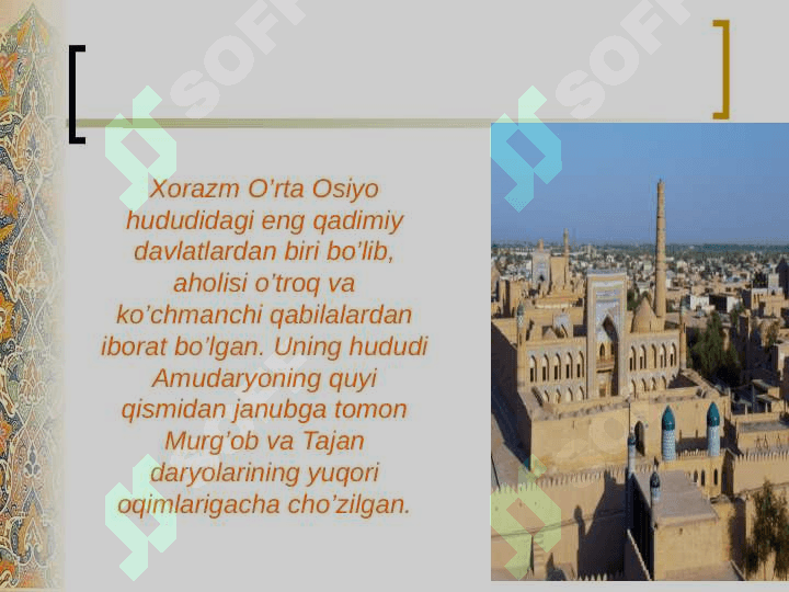 QADIMGI Xorazm DAVLATl 2