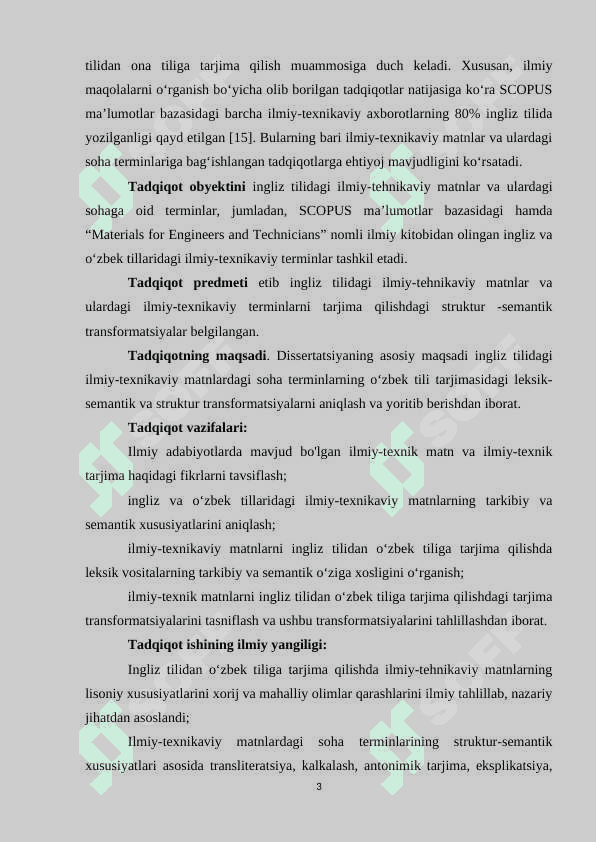 INGLIZ TILIDAN O‘ZBEK TILIGA TARJIMA QILISHDA ILMIY TEXNIKAVIY MATNLARNING STRUKTURAVIY SEMANTIK XUSUSIYATLARI 3